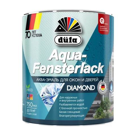 Аква эмаль для окон и дверей Dufa Aqua-Fensterlack / Дюфа Аква Фенстерлак