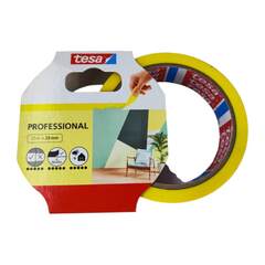 Лента малярная желтая для идеально ровных краев 56270 Tesa Washi / Теса