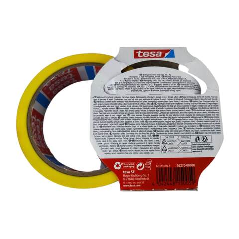 Лента малярная желтая для идеально ровных краев 56270 Tesa Washi / Теса Лента малярная желтая для идеально ровных краев 56270 Tesa Washi / Теса