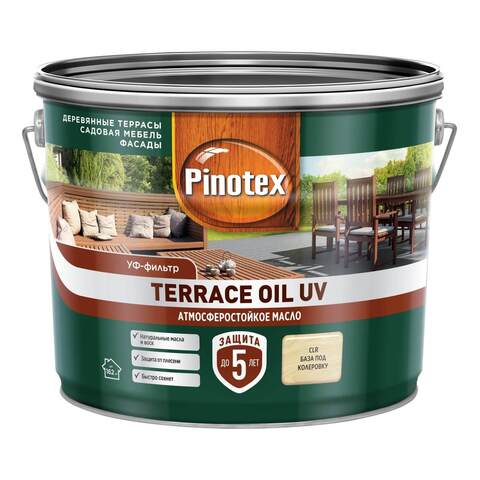 Масло для террас и садовой мебели Pinotex Terrace Oil UV  / Пинотекс Ойл