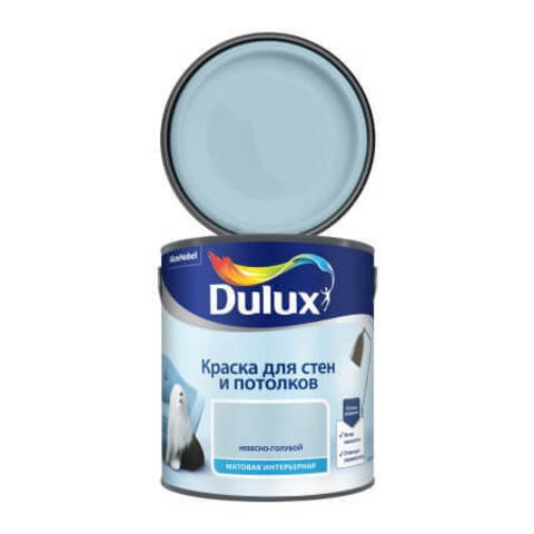 Краска интерьерная для стен и потолков матовая Dulux / Дюлакс