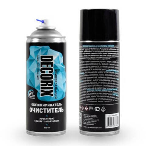 Обезжириватель-очиститель аэрозольный Decorix / Декорикс