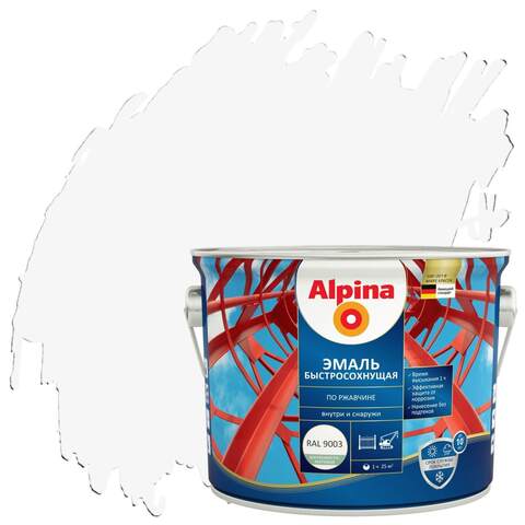 Грунт-эмаль быстросохнущая по ржавчине Alpina / Альпина