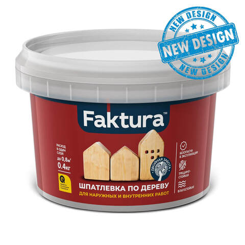 Шпатлевка акриловая по дереву Faktura / Фактура