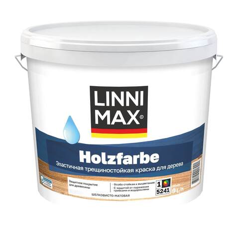 Краска эластичная трещиностойкая для дерева Linnimax Holzfarbe / Линнимакс Хольцфабре