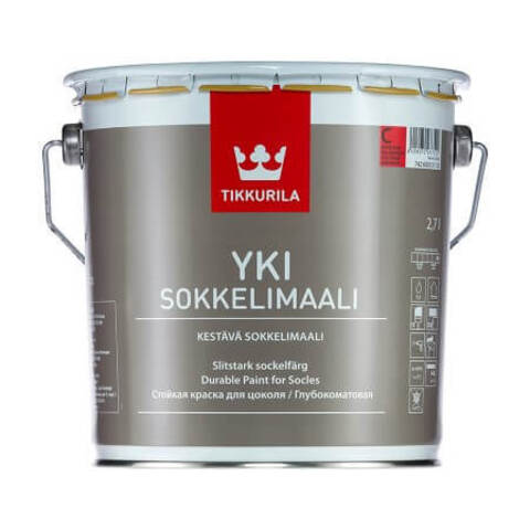Краска для фасадов и цоколей Tikkurila Yki / Тиккурила Юки глубокоматовая