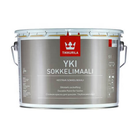 Краска для фасадов и цоколей Tikkurila Yki / Тиккурила Юки глубокоматовая