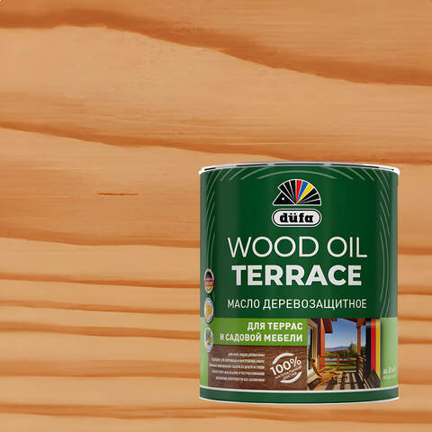 Масло деревозащитное для террас и садовой мебели Dufa Wood Oil Terrace / Дюфа Вуд Ойл