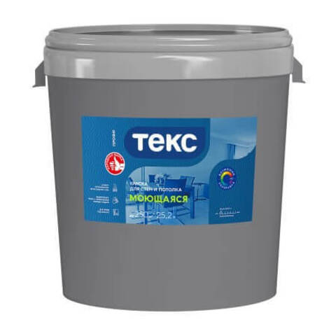 Краска для стен и потолка моющаяся Текс Профи
