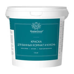 Краска акриловая для кухонь и ванных комнат MasterGood / МастерГуд