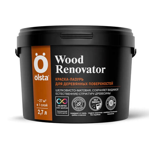Краска-лазурь для деревянных поверхностей Olsta Wood Renovator / Ольста Вуд Реноватор