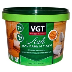 Лак акриловый для бань и саун VGT / ВГТ