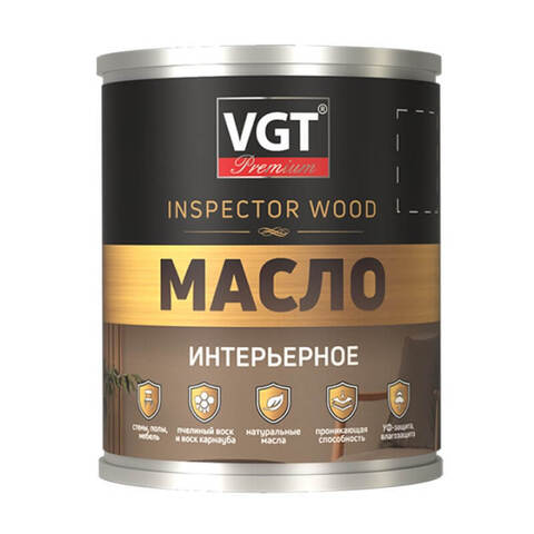 Масло интерьерное VGT Premium Inspector Wood / ВГТ Премиум Инспектор Вуд