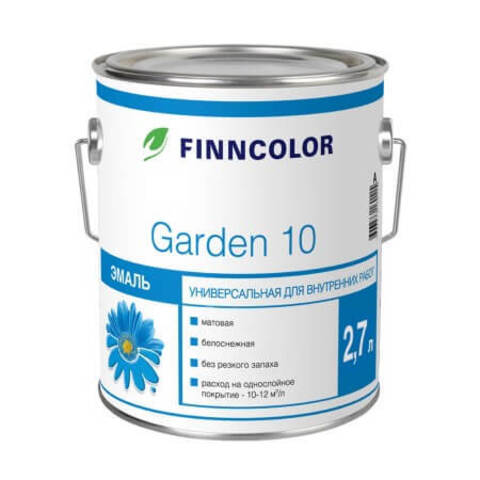 Эмаль алкидная Finncolor Garden 10 / Финнколор Гарден 10 матовая