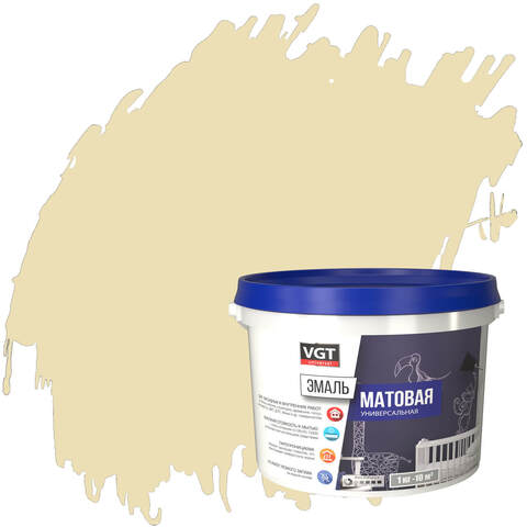 Эмаль универсальная цветная матовая ВД-АК-1179 VGT / ВГТ