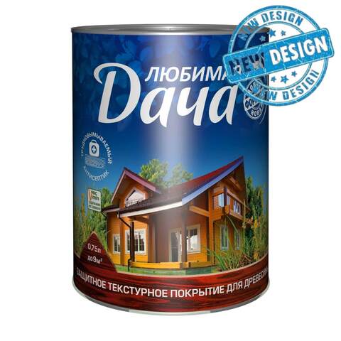 Защитно-декоративное покрытие для древесины Любимая Дача