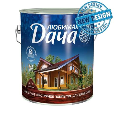 Защитно-декоративное покрытие для древесины Любимая Дача