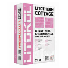 Смесь штукатурно-клеевая для устройства СФТК Litokol Litotherm Cottage / Литокол