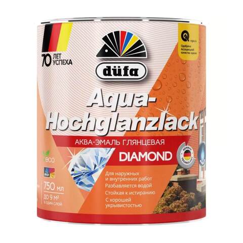 Эмаль на водной основе универсальная Dufa Aqua-Hochglanzlack / Дюфа Аква Хохглянцлак