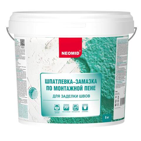 Шпатлевка-замазка по монтажной пене Neomid  / Неомид