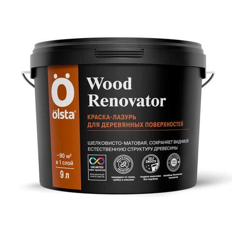 Краска-лазурь для деревянных поверхностей Olsta Wood Renovator / Ольста Вуд Реноватор