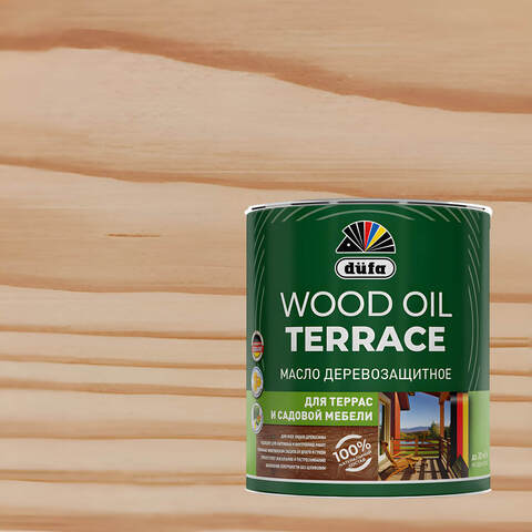 Масло деревозащитное для террас и садовой мебели Dufa Wood Oil Terrace / Дюфа Вуд Ойл
