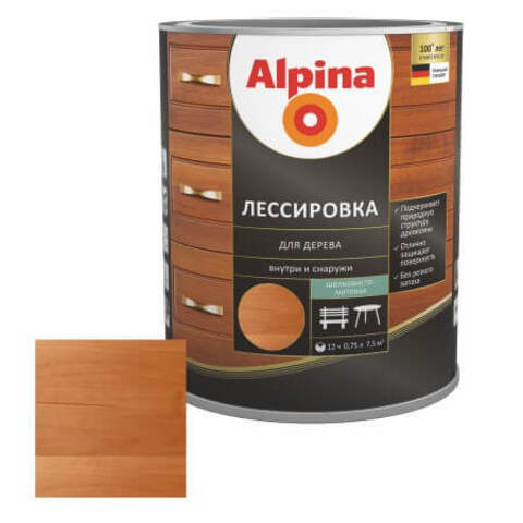 Лазурь лессирующая для дерева Alpina / Альпина