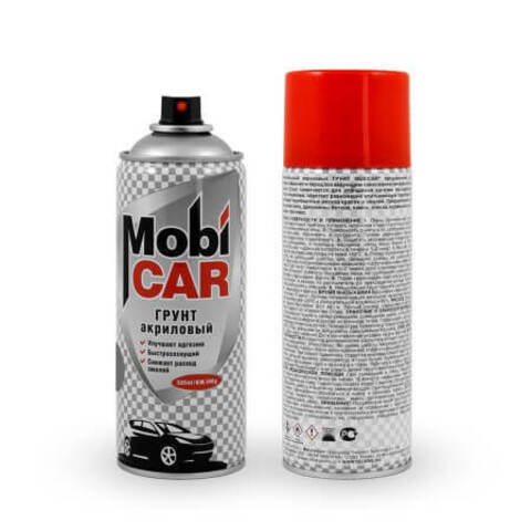Грунт аэрозольный акриловый профессиональный MobiCAR / Мобикар
