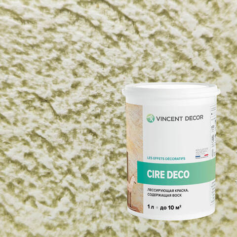 Краска декоративная лессирующая с воском Vincent Decor Cire Deco / Винсент Декор Сир Деко