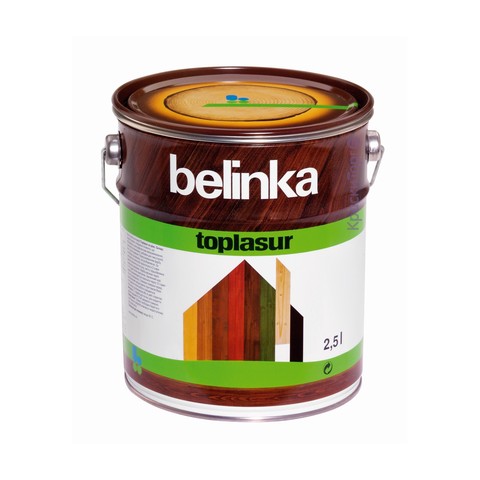 Декоративное лазурное покрытие для древесины Belinka Toplasur / Белинка Топлазурь