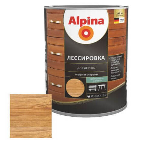 Лазурь лессирующая для дерева Alpina / Альпина