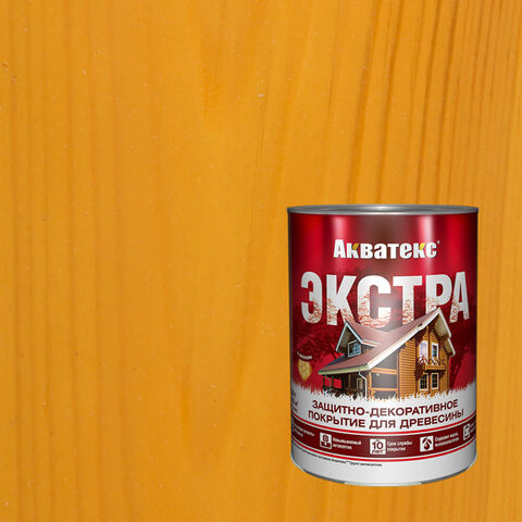 Защитно-декоративное покрытие для древесины Акватекс Экстра