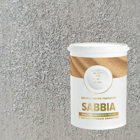 Декоративная штукатурка с эффектом перламутрового песка Vincent Decor Sabbia / Винсент Декор Саббия