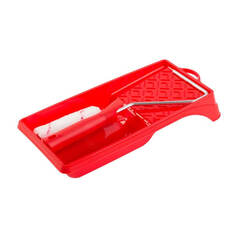 Набор мини-валика с ручкой и ванночки для работ с водными ЛКМ Акор 563 30 110