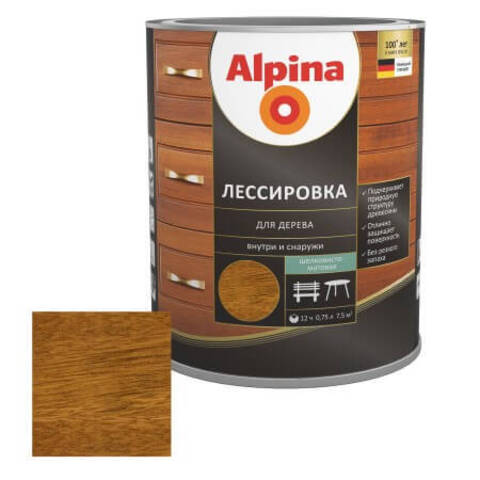 Лазурь лессирующая для дерева Alpina / Альпина