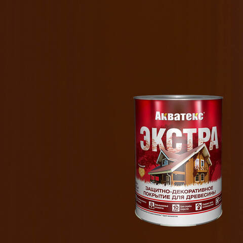 Защитно-декоративное покрытие для древесины Акватекс Экстра