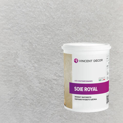 Декоративная штукатурка с эффектом матового шелка Vincent Decor Soie Royal / Винсент Декор Роял