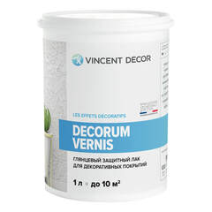 Лак глянцевый для декоративных штукатурок Vincent Decor Decorum Vernis Gloss / Винсент Декор Вернис