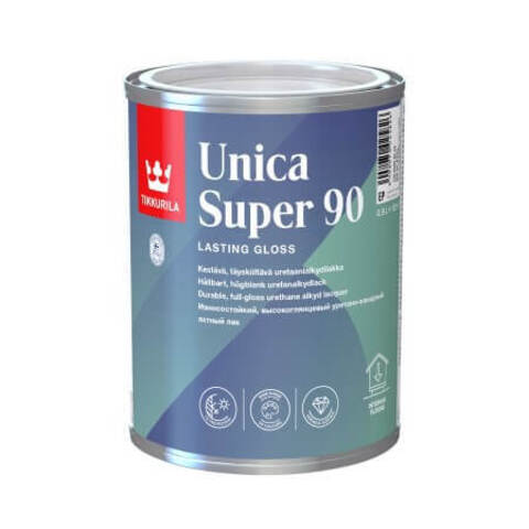 Лак яхтный Tikkurila Unica Super 90 / Тиккурила Уника Супер 90 глянцевый
