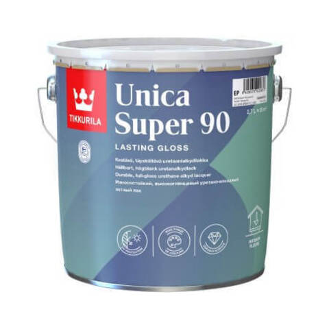 Лак яхтный Tikkurila Unica Super 90 / Тиккурила Уника Супер 90 глянцевый