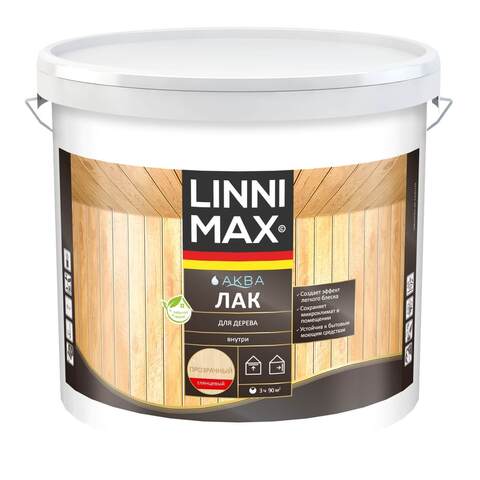 Лак акриловый для дерева Linnimax Аква / Линнимакс