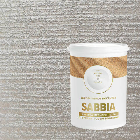 Декоративная штукатурка с эффектом перламутрового песка Vincent Decor Sabbia / Винсент Декор Саббия