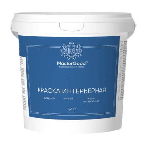 Краска акриловая интерьерная MasterGood / МастерГуд
