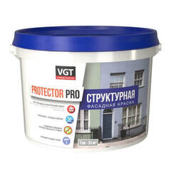 Краска структурная для наружных и внутренних работ VGT Protector Pro / ВГТ Протектор Про
