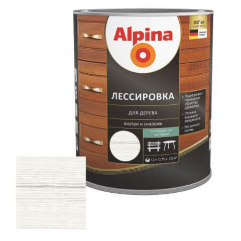 Лазурь лессирующая для дерева Alpina / Альпина