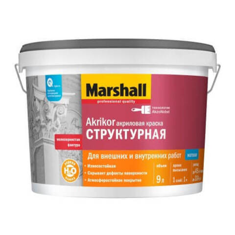 Краска структурная Marshall Akrikor / Маршал Акрикор