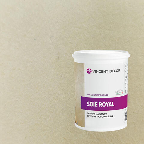 Декоративная штукатурка с эффектом матового шелка Vincent Decor Soie Royal / Винсент Декор Роял