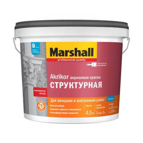 Краска структурная Marshall Akrikor / Маршал Акрикор