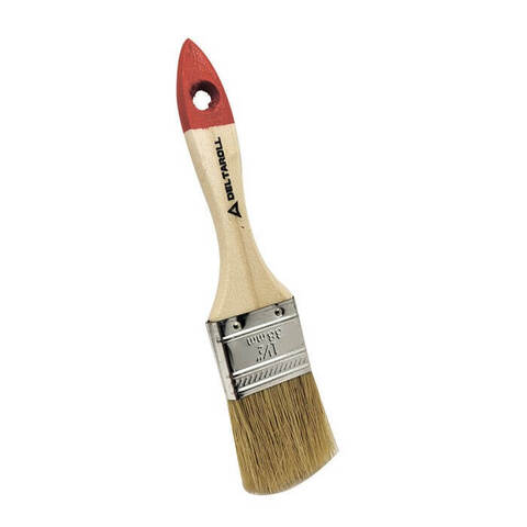 Кисть из натуральной щетины Deltaroll 126 деревянная ручка / Дельтарол