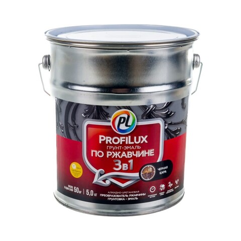Грунт-эмаль по ржавчине 3 в 1 алкидно-уретановая ProfiLux / Профилюкс